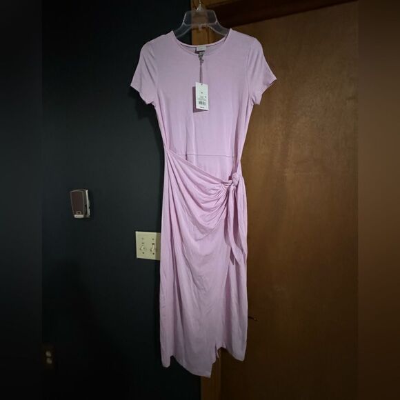 A New Day Women's Short Sleeve Tie-Front Wrap Dress NWT Size XS, S, M, L, or XXL - Picture 4 of 12